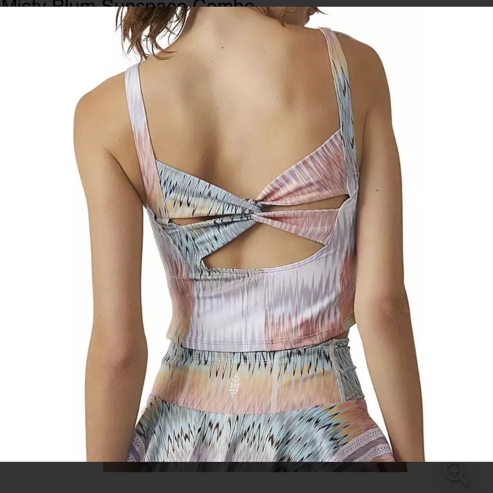 NWT FP Movement Kindred Spirit Printed Tank, Misty Plum Sunspace - Picture 2 of 5